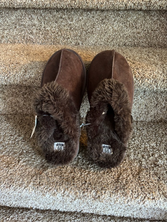 Shoes - Cozy Brown Faux Fur Lined Slippers